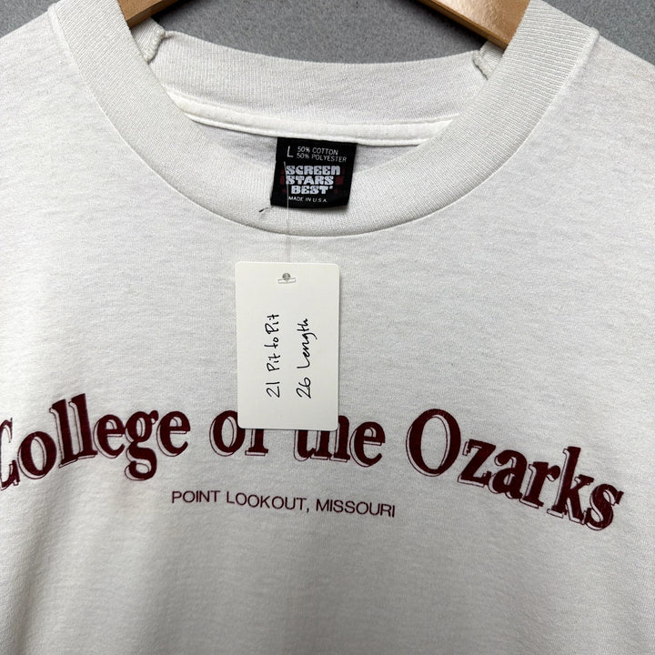Vintage College of the Ozarks T Shirt Size Large