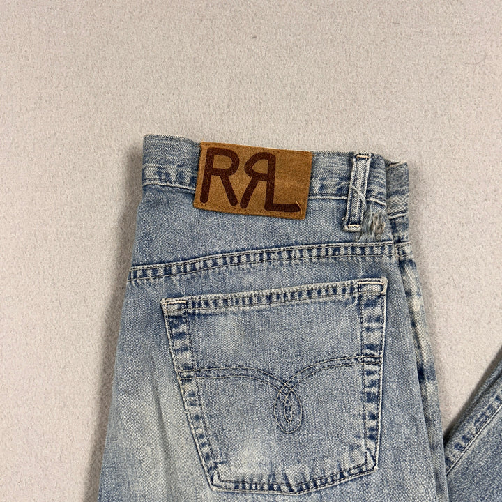 RRL Ralph Lauren Button Fly Straight Leg Jeans Size 30