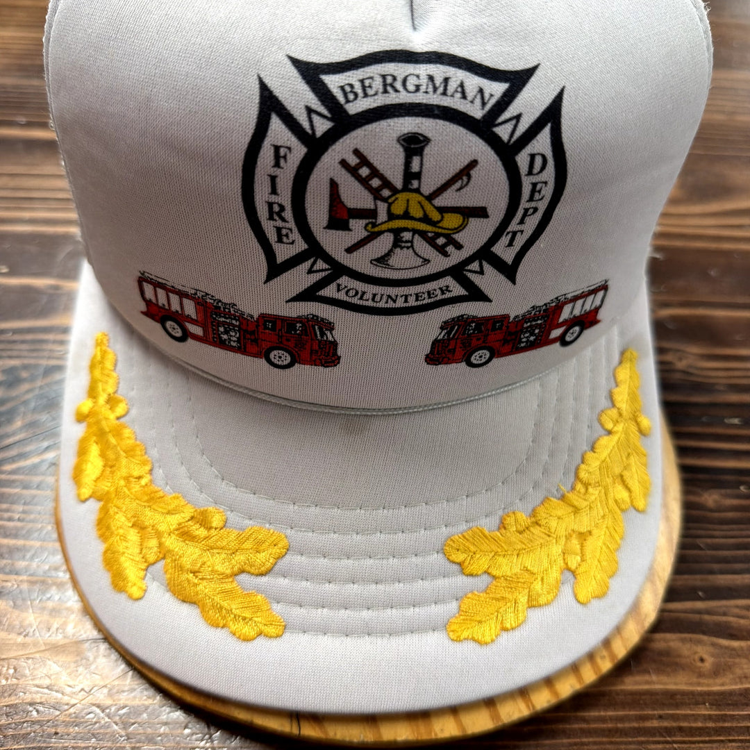 Vintage Bergman Fire Dept Scrambled Egg Hat