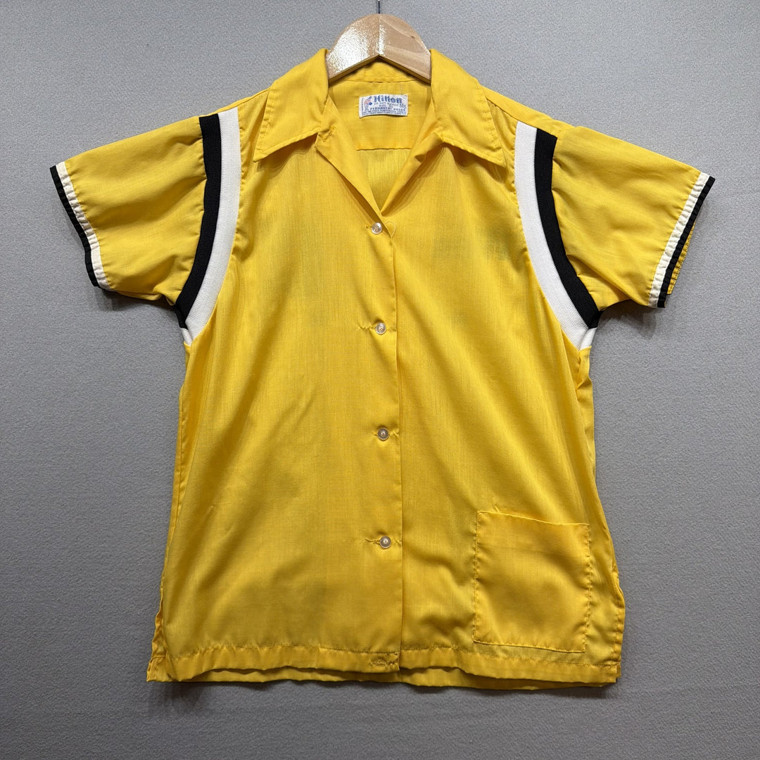 Vintage Weather Barr Hilton Bowling Button Down Shirt Size Medium