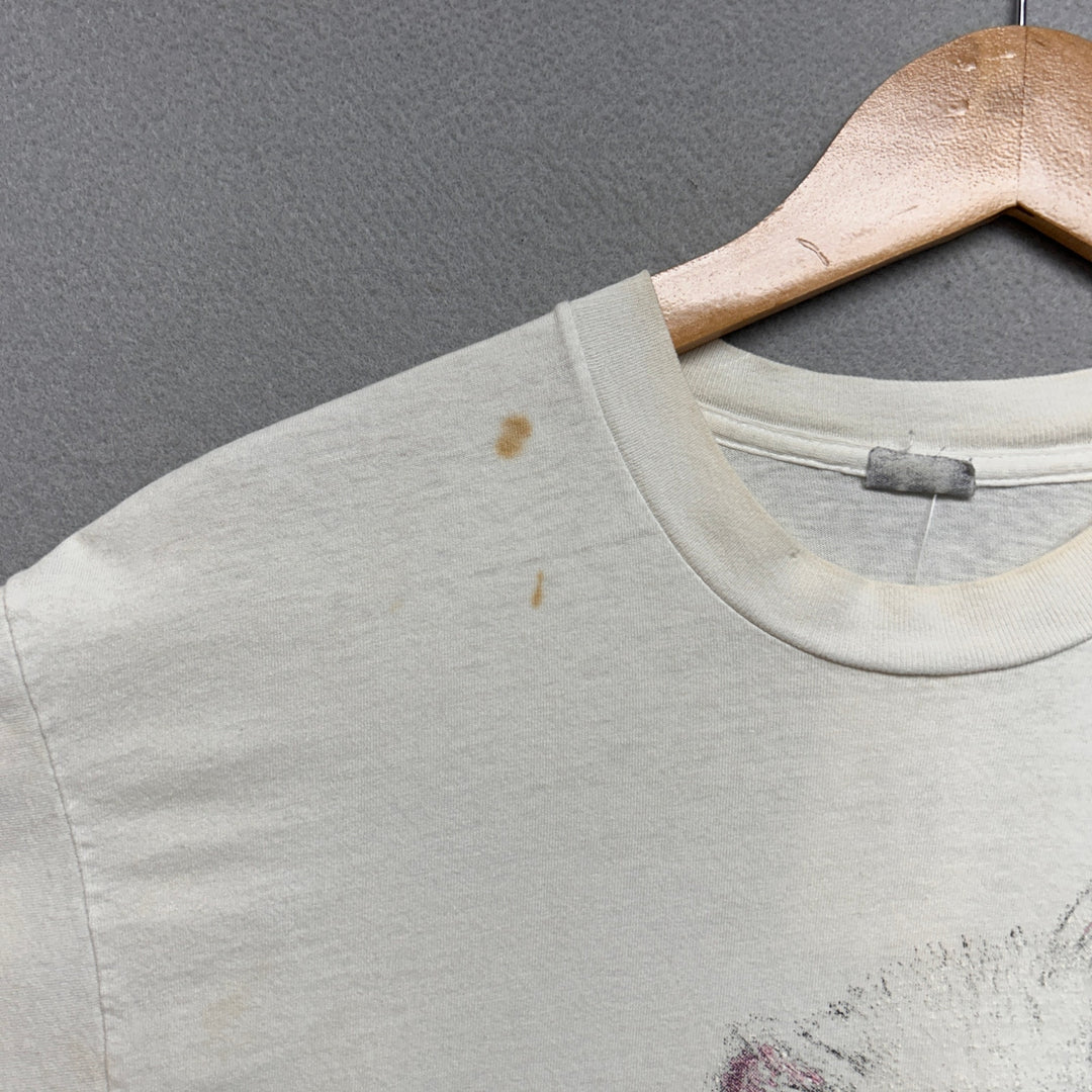 Vintage 90's Kitten Perfect in Every Way Cat Distressed Shirt XL