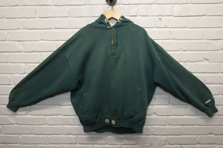 90s gillette promotional quarter zip hoodie size xl