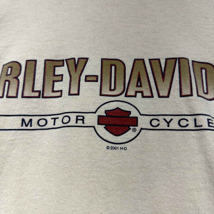 Vintage Harley Davidson USA Flag Sleeve T Shirt Size Medium
