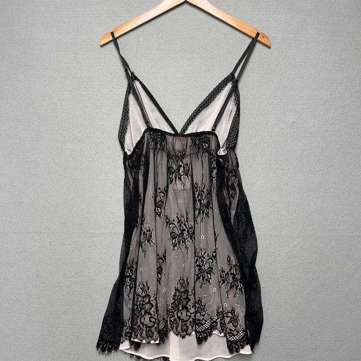 Oscar De La Renta Pink Label Babydoll Chemise Nightgown Size XL