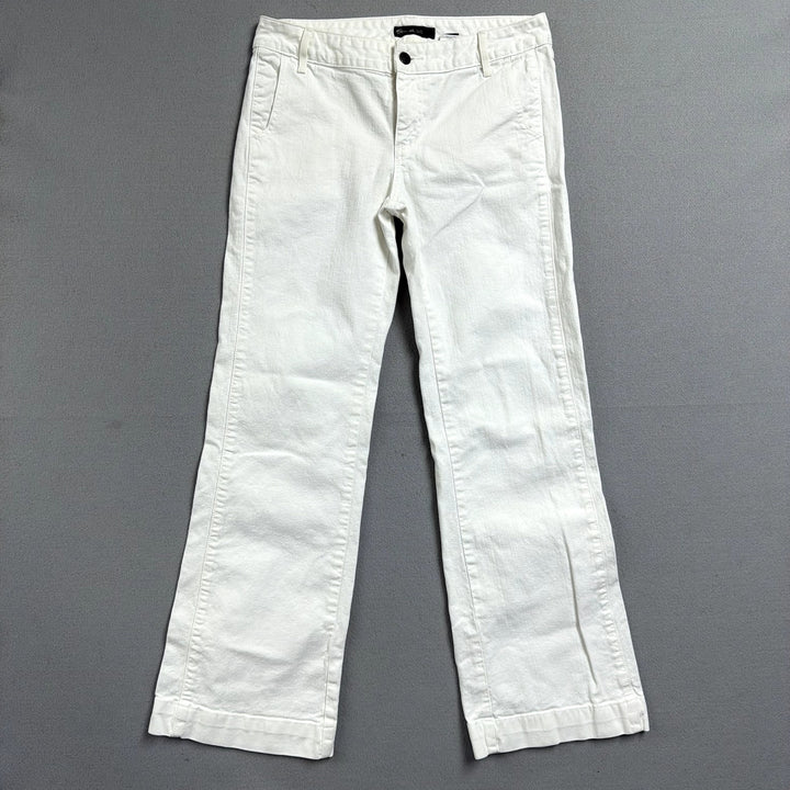 Eddie Bauer White Flared Pants Size 6