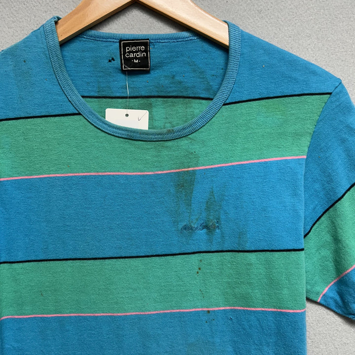 Vintage 80s Thrashed Pierre Cardin T Shirt Size Medium