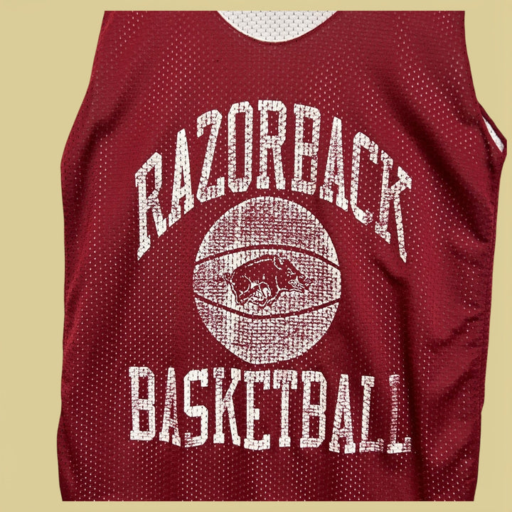 Vintage Arkansas Basketball 90s Russell Athletic Practice Jersey Size Small