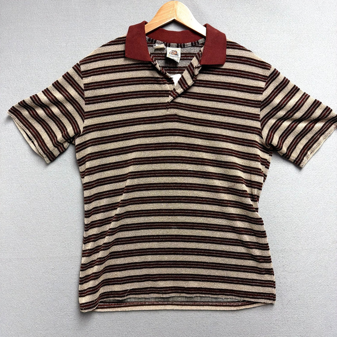 vintage kennington terry polo shirt size Large