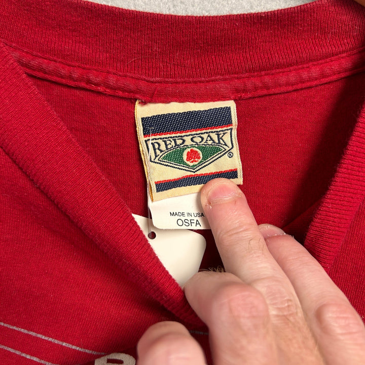 Vintage University of Arkansas Cropped T Shirt Size XL