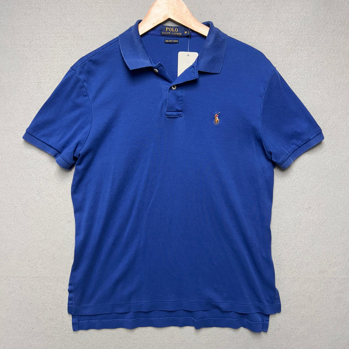 Men's Polo Ralph Lauren Blue Pima Cotton Medium Colored Pony