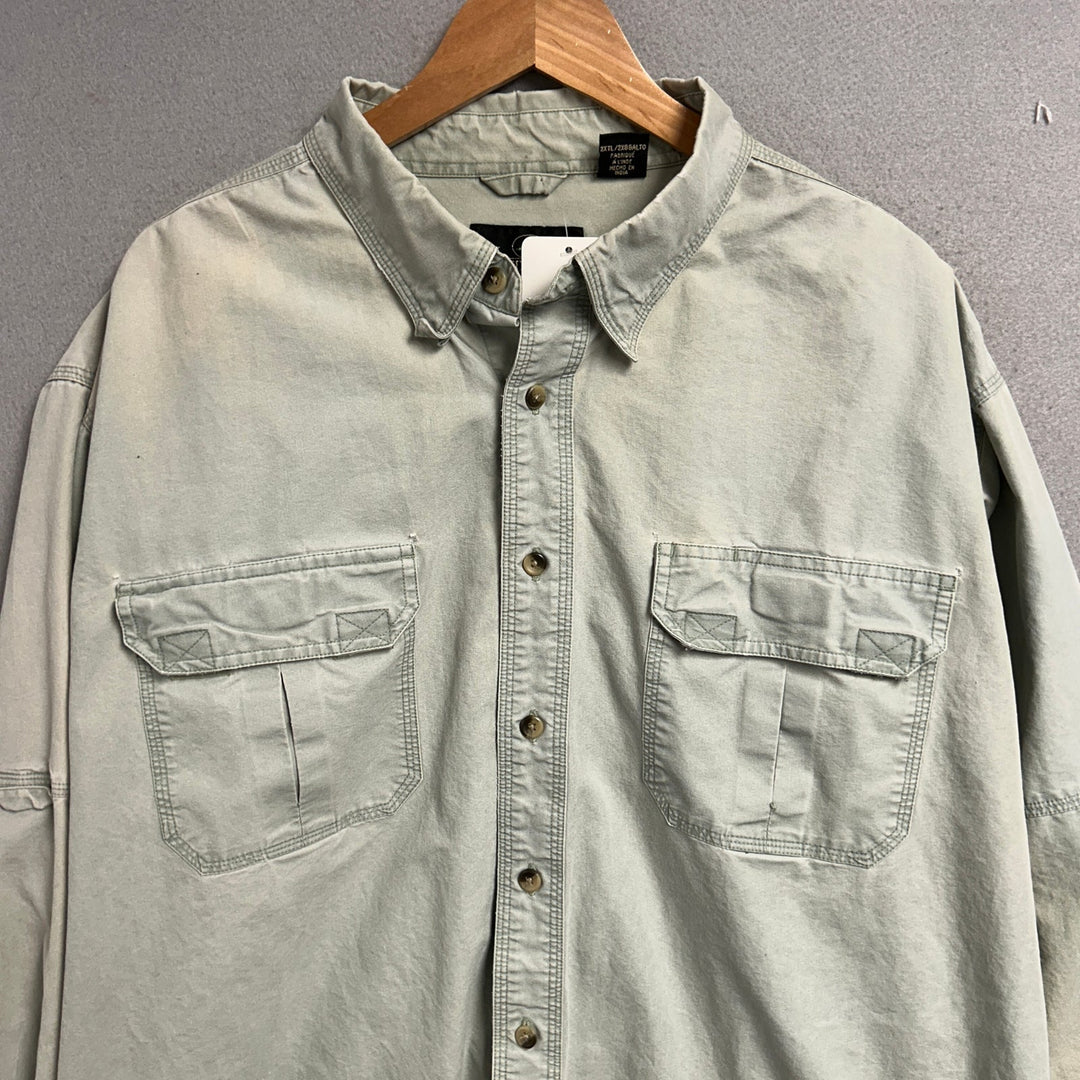 Vintage Red Head Button Down Shirt Size XXL