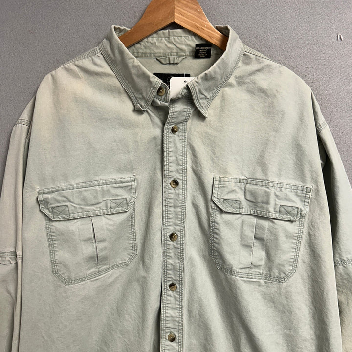 Vintage Red Head Button Down Shirt Size XXL