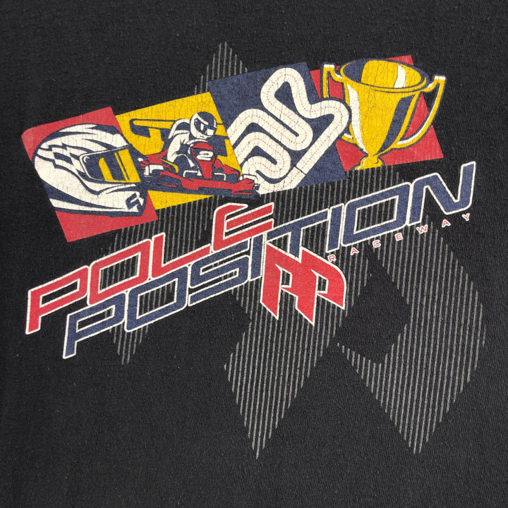 Vintage Pole Position Raceway Karting Shirt Black Size Large