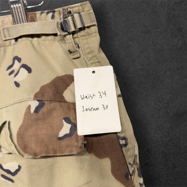 Vintage US Military BDU Chocolate Chip Cookie Camo 90s Pants Size  34