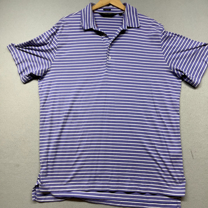 Polo Golf Ralph Lauren Vintage Lisle Striped Polo Shirt size XL
