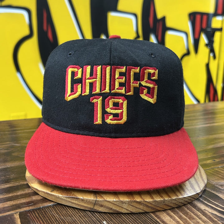 Kansas City Chiefs 19 Vintage Joe Montana Snapback Hat 90s