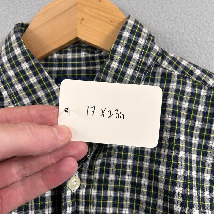 Vintage Polo Ralph Lauren Kids Plaid Button Down Shirt Size Medium