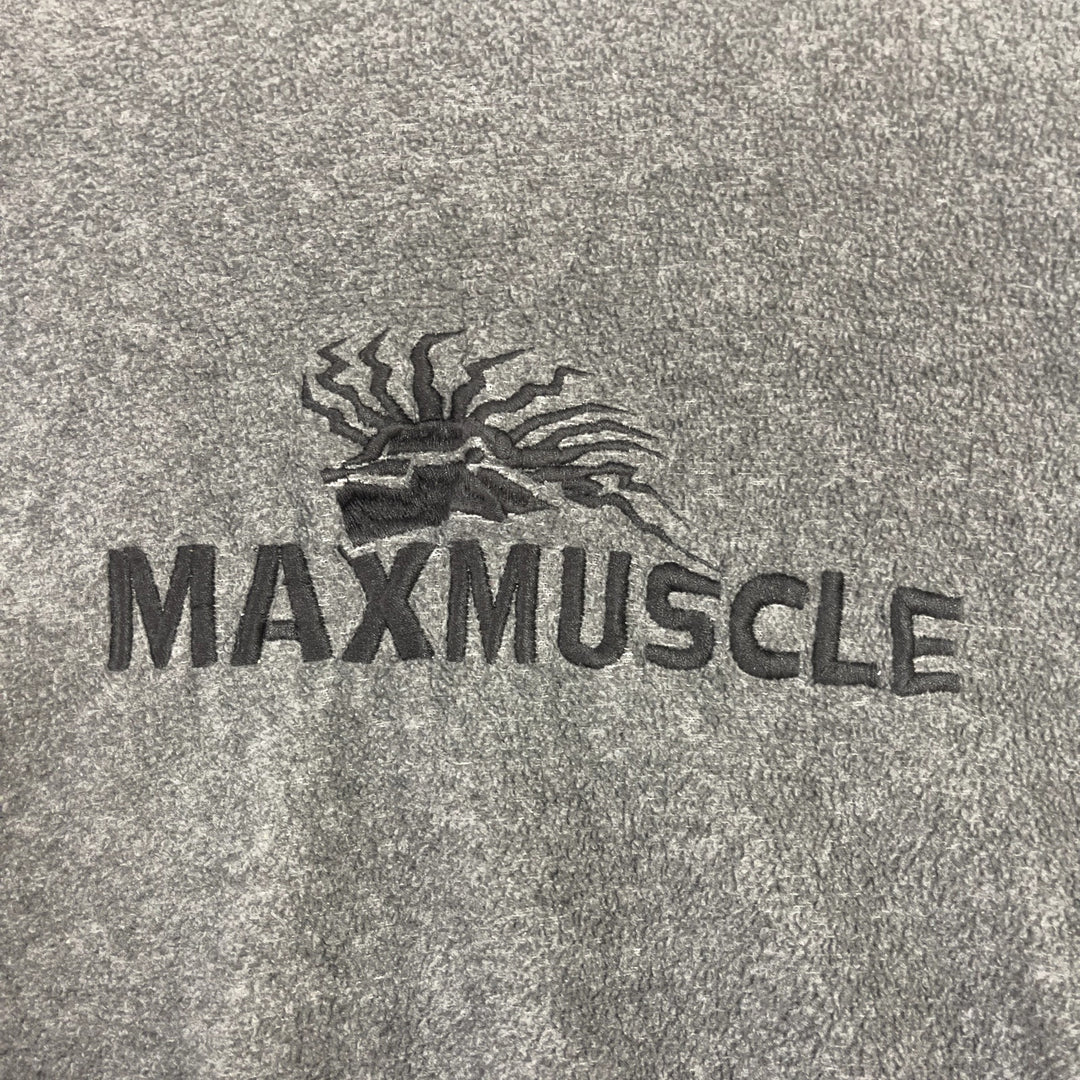 Vintage MaxMuscle Nutrition Fleece Sweatshirt Size Medium