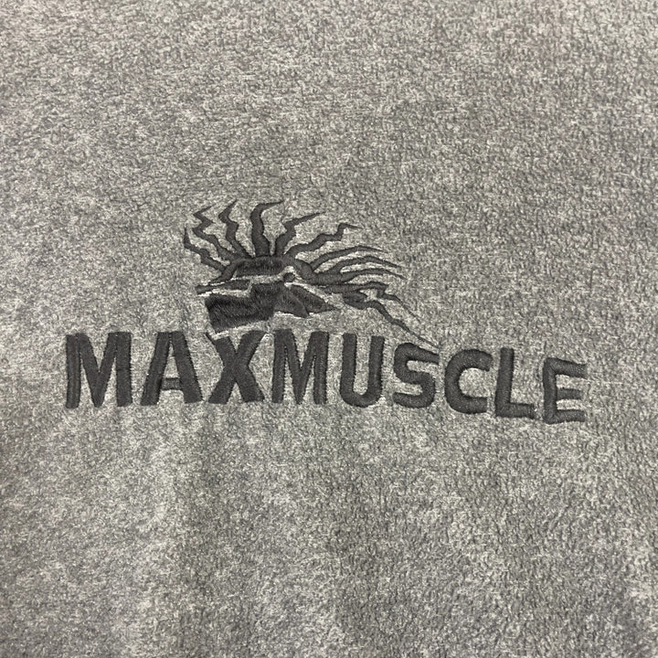 Vintage MaxMuscle Nutrition Fleece Sweatshirt Size Medium