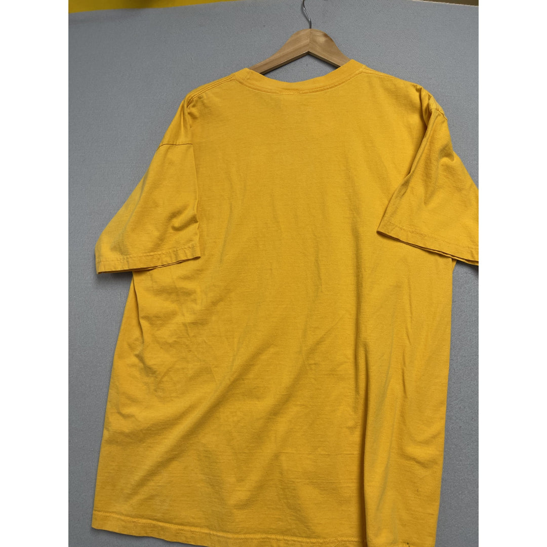 Vintage Looney Tunes Taz Unstoppable Attitude Yellow Shirt XL