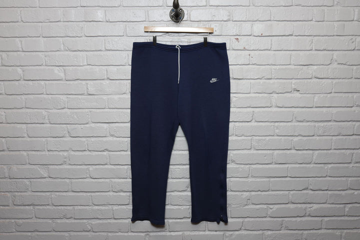 80s nike swoosh navy sweatpants size xl