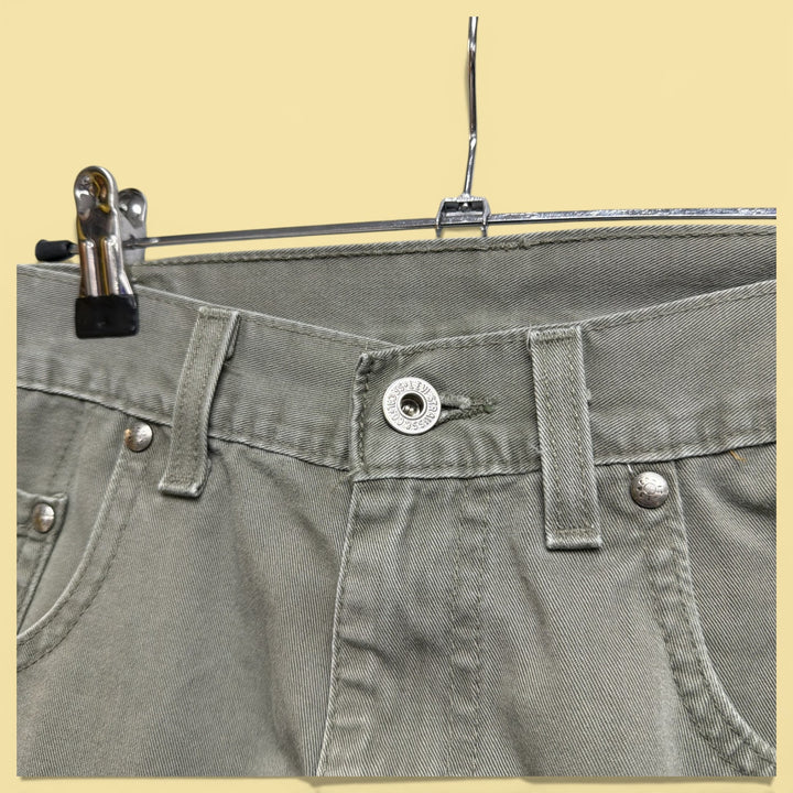 Vintage 90s Levi's Dry Goods Green Baggy Pants Size 33