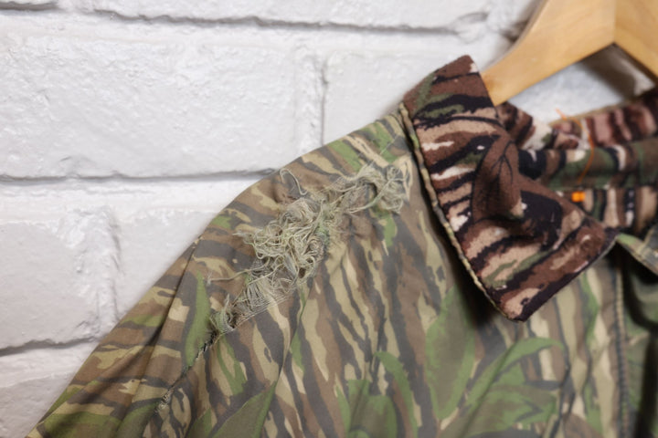 90s distressed realtree camo jacket size xl