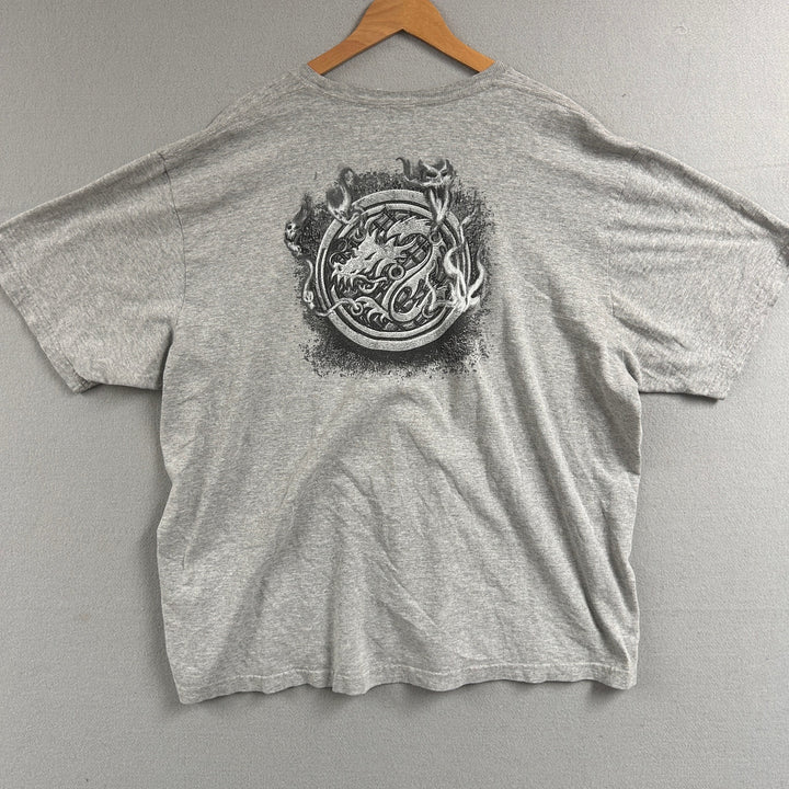 Vintage Y2K Utility Dragon T Shirt Size XXL