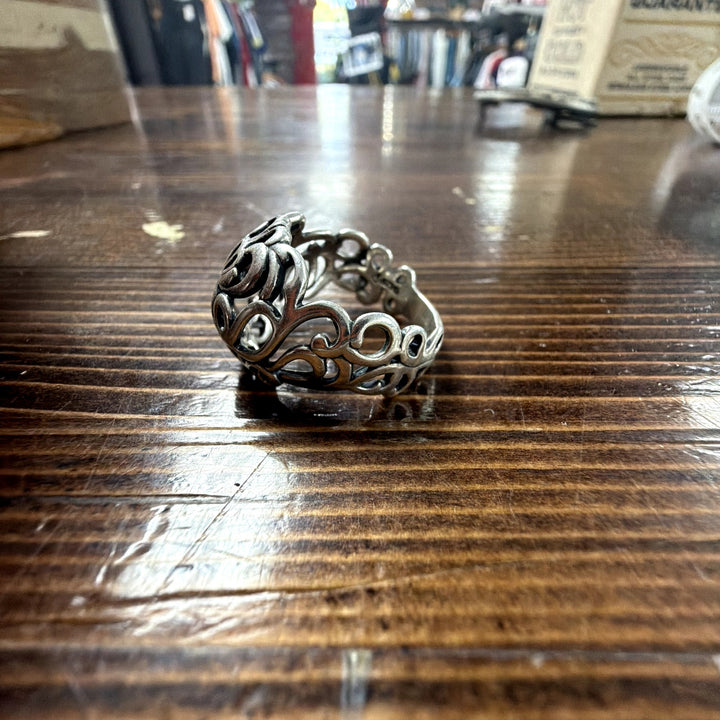 Carolyn Pollack sterling silver openwork domed ring Size 10