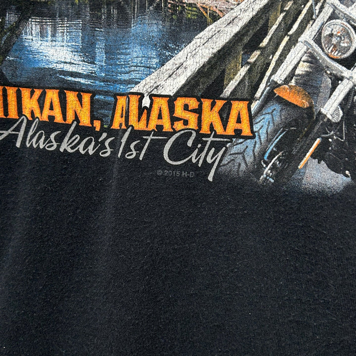 2015 Harley Davidson Ketchikan, Alaska Motorcycle Shirt Large