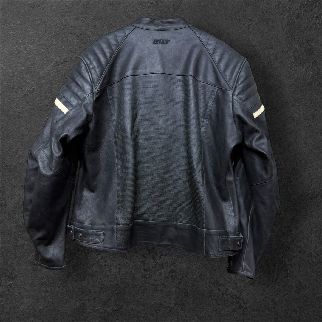 Vintage Custom Bilt 2000s Leather Moto Jacket Size 50