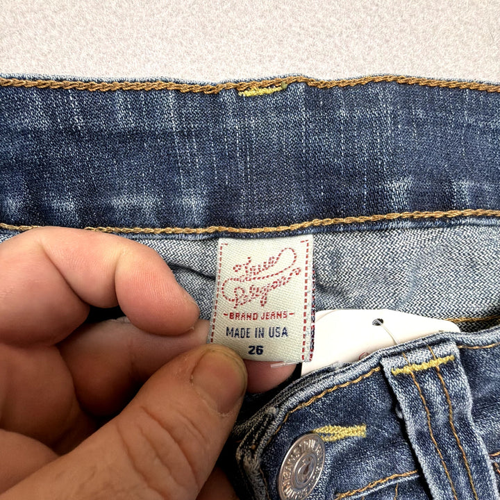 Vintage True Religion Low Rise Flare Candace Jeans Size 26