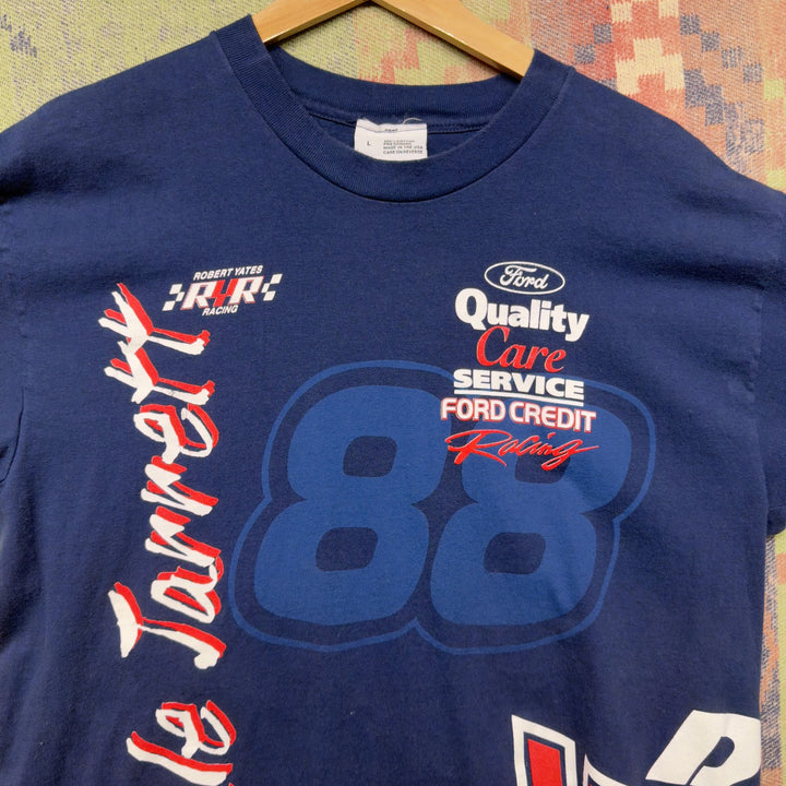 Ford Racing Dale Jarrett Vintage Nascar T Shirt Size Large 90s