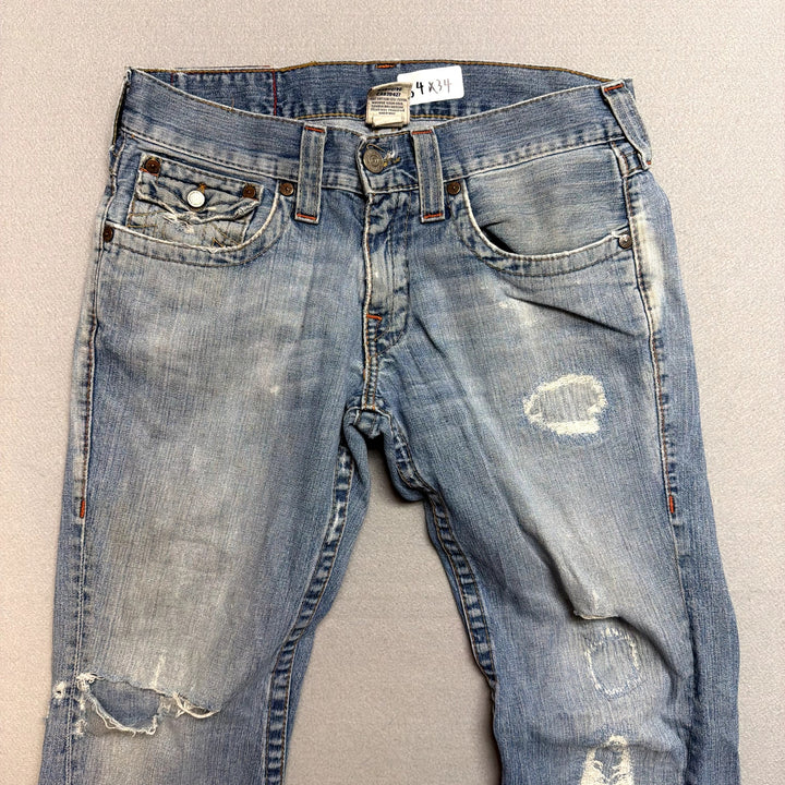 Vintage True Religion Joey Flared Jeans Size 34