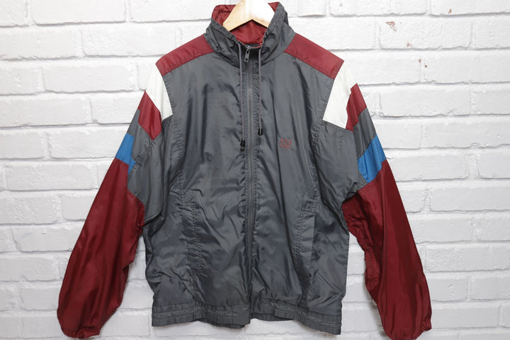 USA Olympics Vintage Gray and Maroon Jacket Small 90s