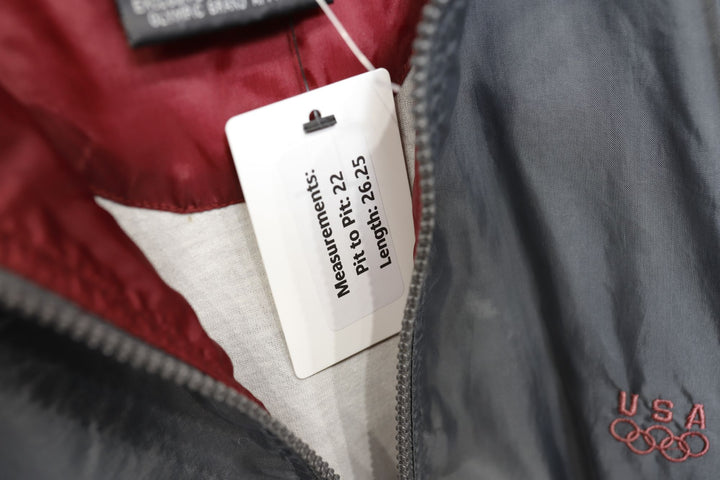 USA Olympics Vintage Gray and Maroon Jacket Small 90s