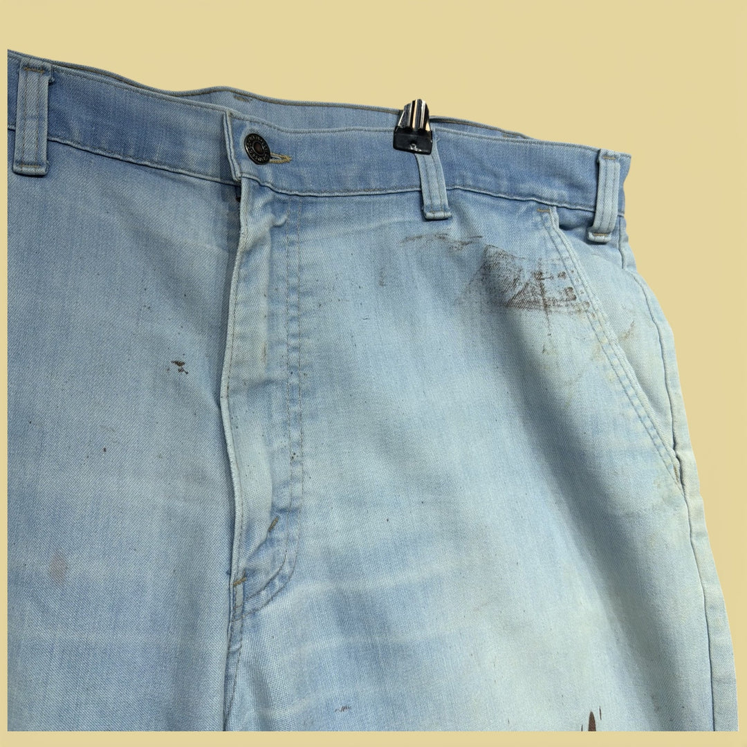 Vintage Levis Orange Tab 80s Paint Splatter Jeans Size 39