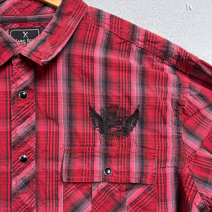 Marc Ecko Plaid Y2K Shirt Size XL