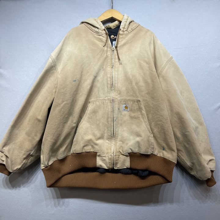 Carhartt  Brown Hooded Active Jacket Size 4XL