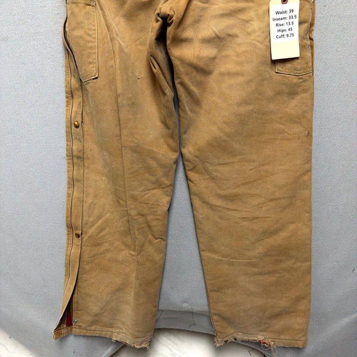 Carhartt R38 Insulated Overalls Size 34x34