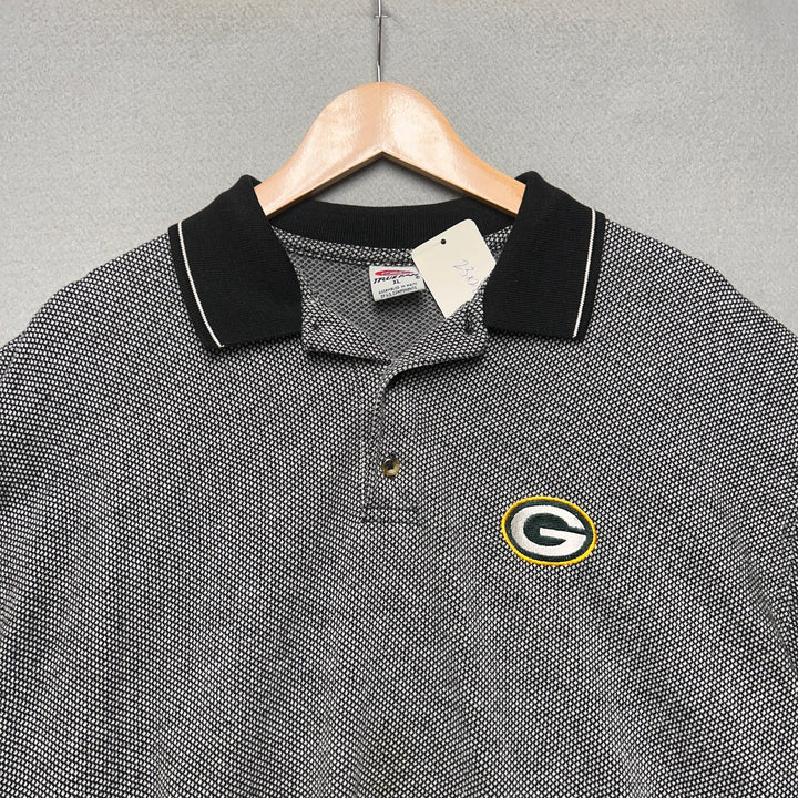 Vintage Green Bay Packers Polo Shirt Size XL