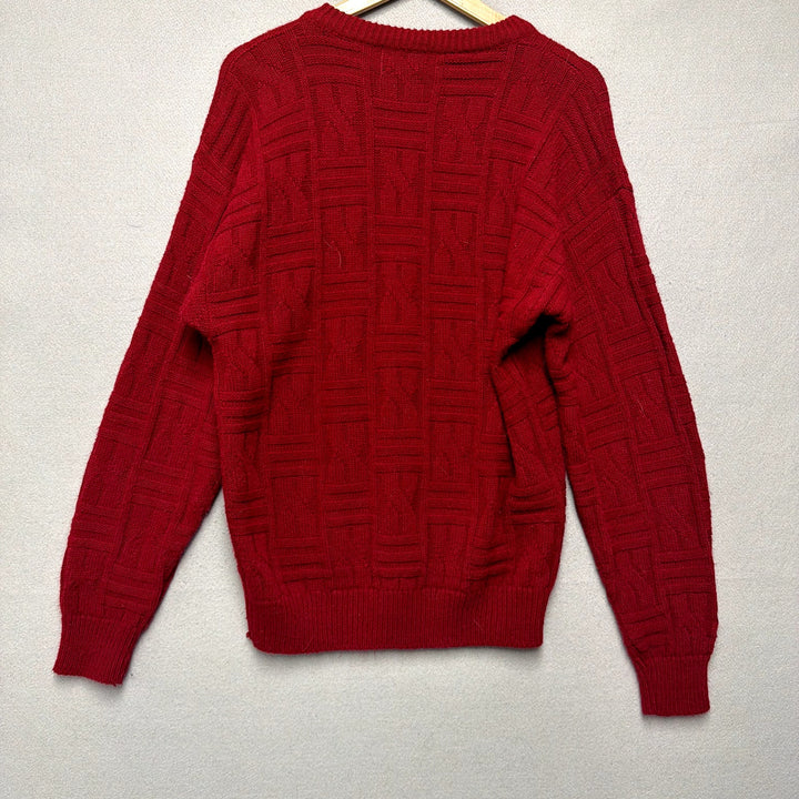 Vintage Sweater Graphix Red Sweater Size Large