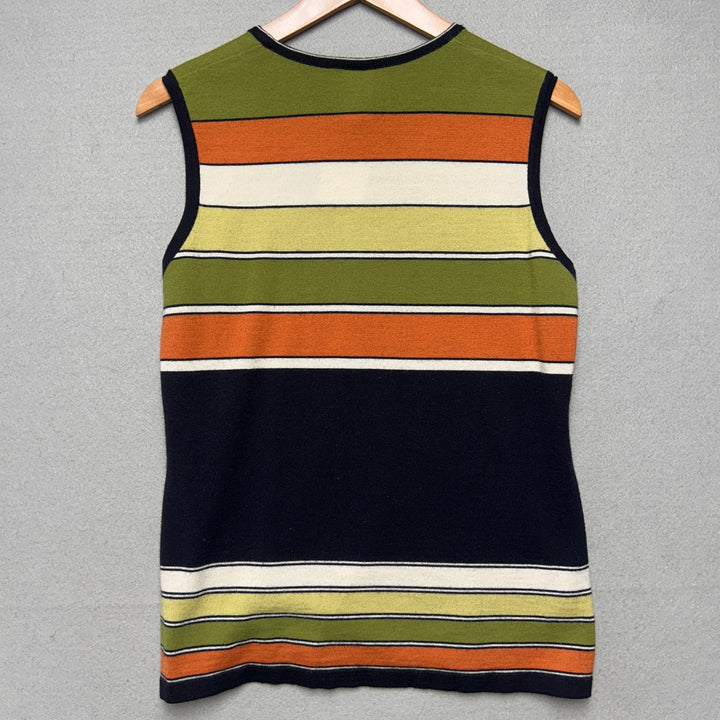 Vintage Castleberry Striped Top Size Large