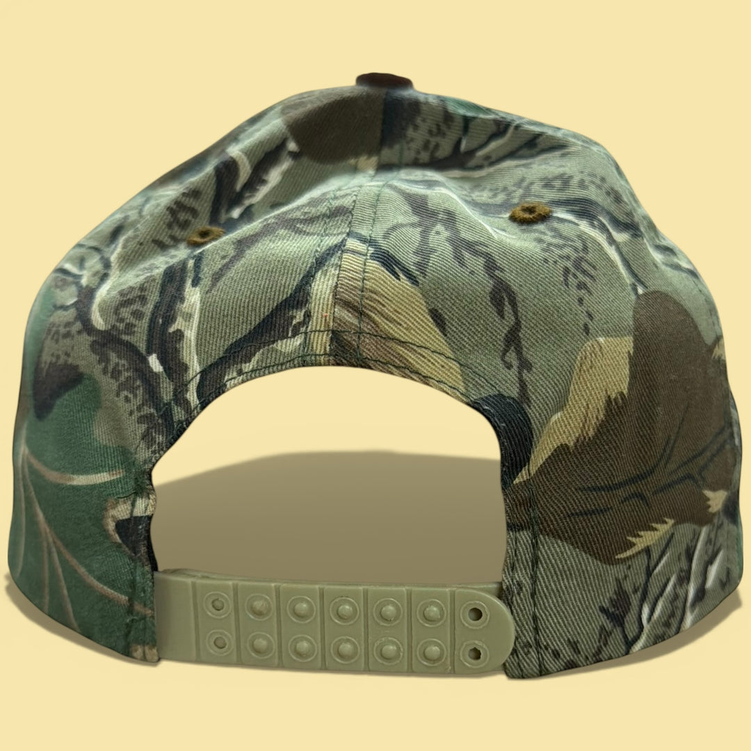 Vintage John Deere 2000s Camo Snapback Hat