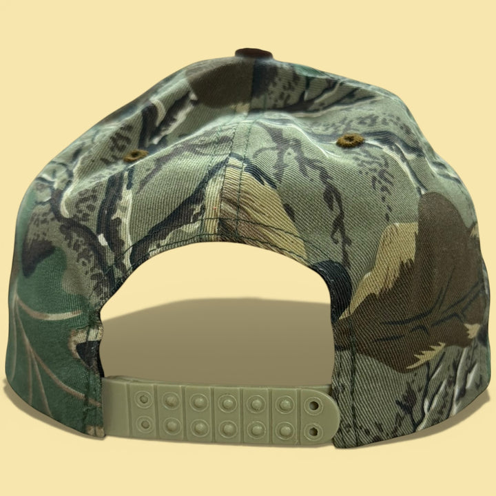 Vintage John Deere 2000s Camo Snapback Hat