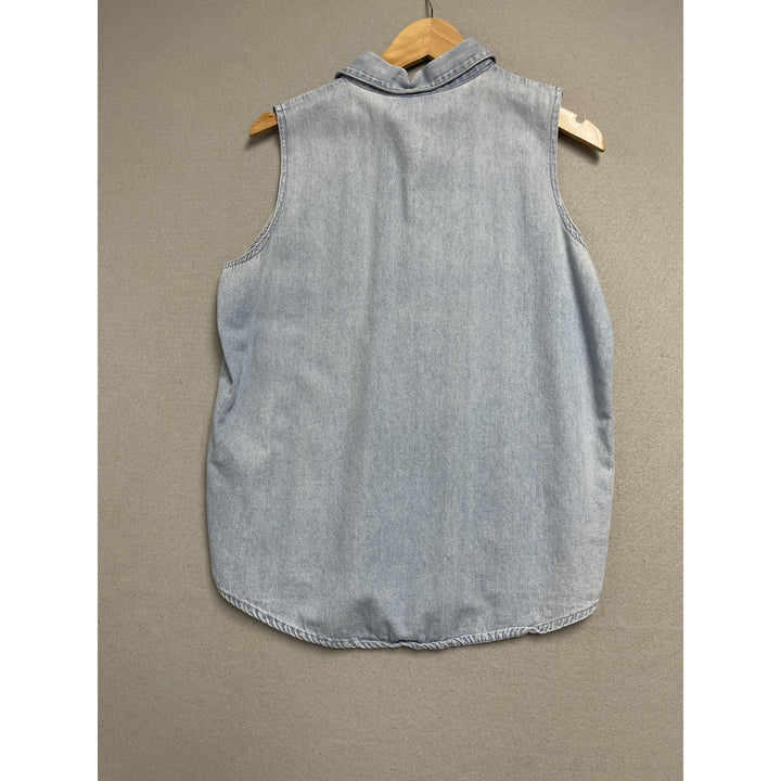 Women's 90's Mickey Mouse by Jerry Leigh Denim Vest Size Medium