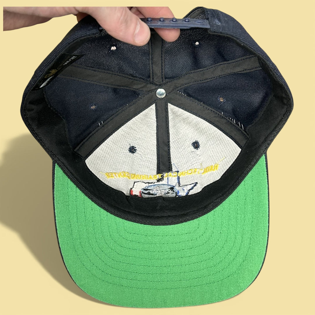 Vintage 90s Naval Technical Training Center Snapback Hat