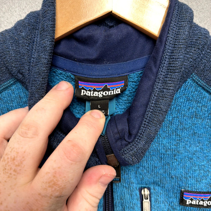 Patagonia Better Sweater Blue Quarter Zip Size Large