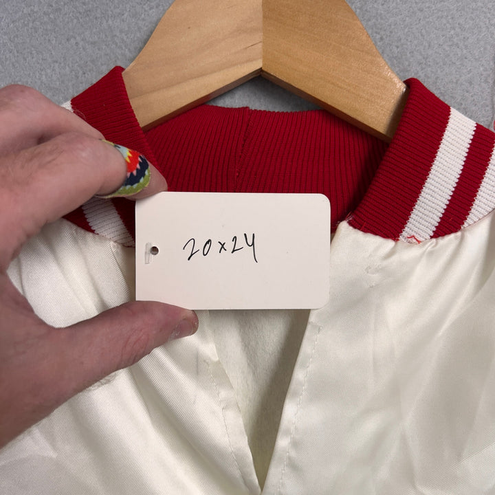 Vintage Westark White Bomber Jacket Size Small