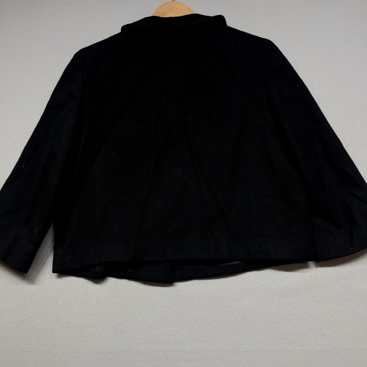 Vintage Pendleton Wool Black Mod Style Jacket Size Large